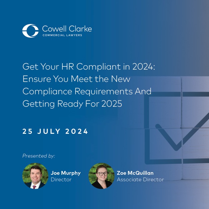 Get Your HR Compliant in 2024: Ensure You Meet the New Compliance Requirements and Getting Ready for 2025 (In-Person)