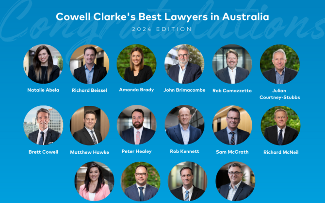 16 Cowell Clarke Lawyers Recognized as Best Lawyers® Award Recipients