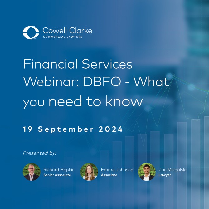 Financial Services Webinar: DBFO – What You Need to Know