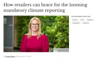 Media Feature | ESG expert Emma Peters features in Inside Retail