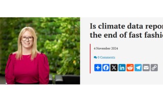 Media Feature | ESG expert Emma Peters features in Ragtrader - Is climate data reporting the end of fast fashion?